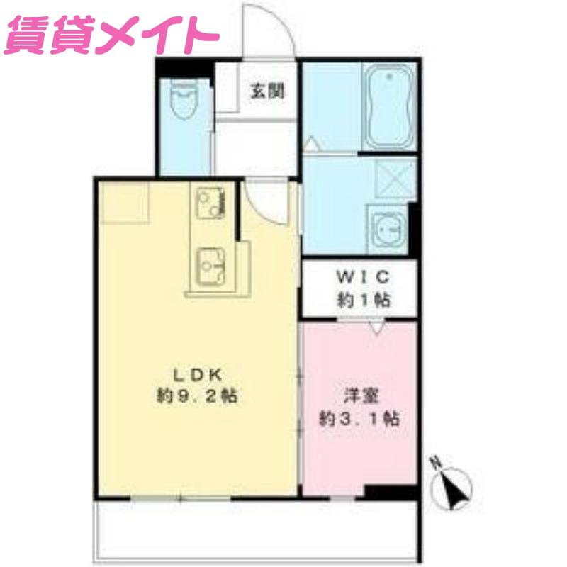 MAISON DE PLAINE(1LDK/2階)の間取り写真
