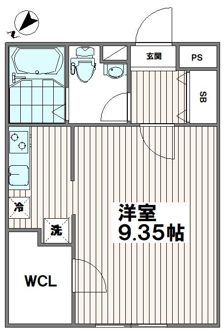 メゾン池袋イースト(ワンルーム/1階)の間取り写真