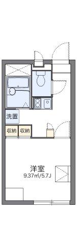 レオパレス葛城(1K/1階)の間取り写真