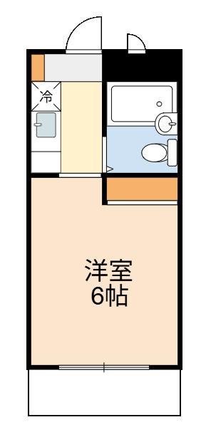 クレスト多摩川(1K/5階)の間取り写真