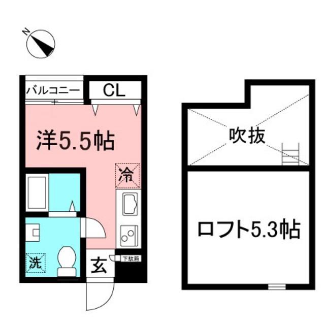 VILLA SADIRA(ワンルーム/2階)の間取り写真