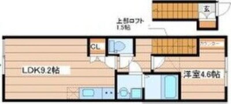 LA.VERITA(1LDK/2階)の間取り写真