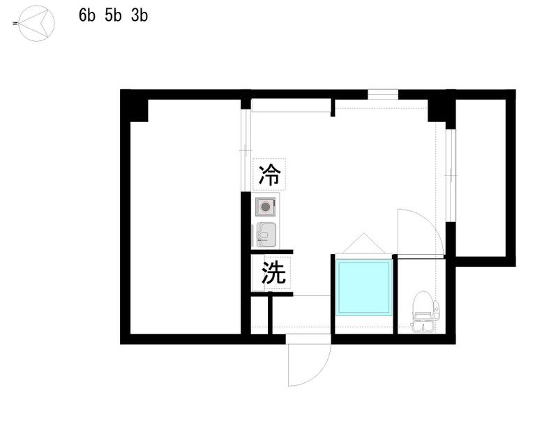 LEVANTE SAKAE イースト(ワンルーム/5階)の間取り写真