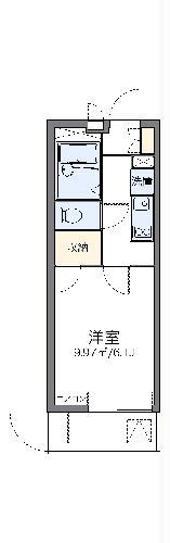 レオパレス高倉(1K/1階)の間取り写真