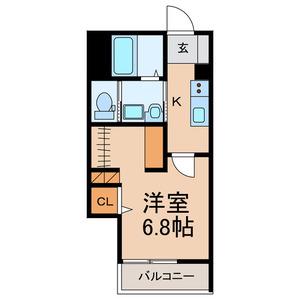稲毛東3丁目計画(1K/1階)の間取り写真