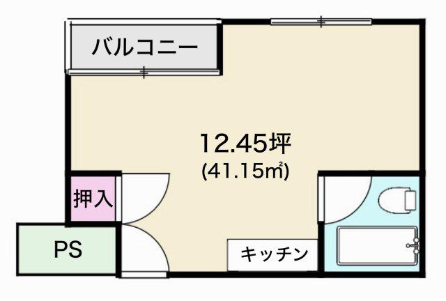 第三丸米ビル(ワンルーム/6階)の間取り写真
