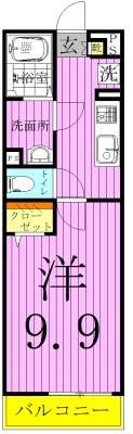 リブリ・&29771進2(1K/1階)の間取り写真