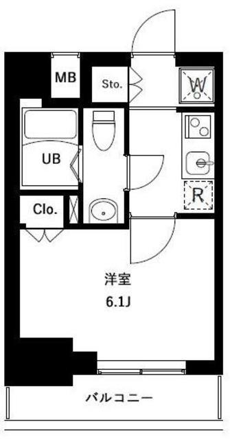 アーバンパークお花茶屋(1K/4階)の間取り写真