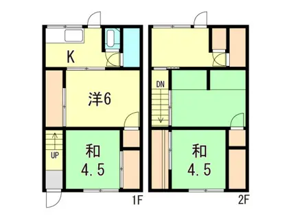 前田文化A棟(4K/1階)の間取り写真