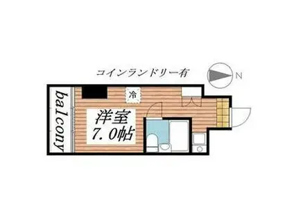 ラ・レジダンス・ド・シャトレーヌ(ワンルーム/5階)の間取り写真