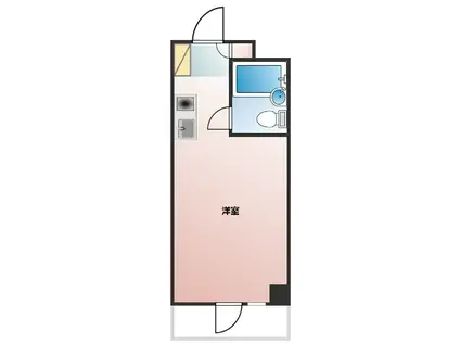 ラフォーレ相武台(ワンルーム/3階)の間取り写真