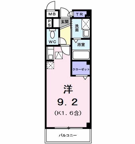 レジダンス上北台(ワンルーム/1階)の間取り写真