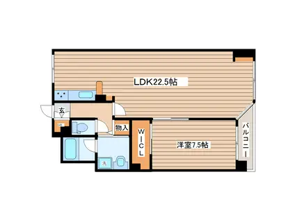 グランバリューセレブレイト(1LDK/2階)の間取り写真