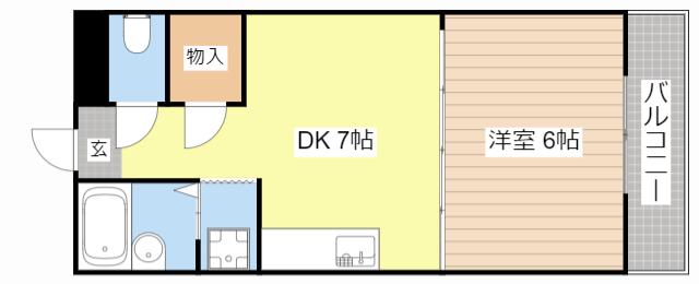 セイコーズマンション神照(1DK/2階)の間取り写真