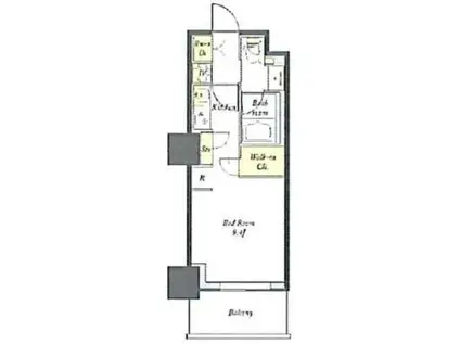 プライムメゾン板橋(ワンルーム/7階)の間取り写真