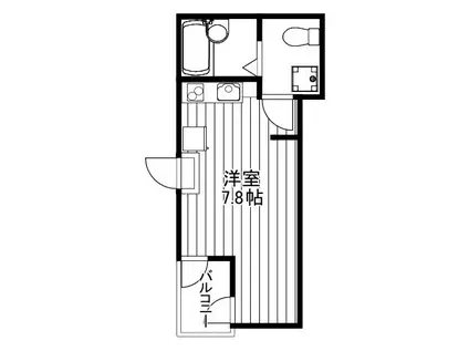 N1-SQUARE(ワンルーム/3階)の間取り写真