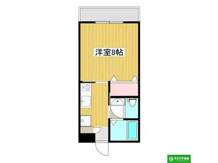 EFLYS(1K/1階)の間取り写真