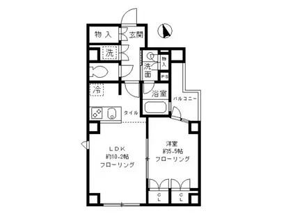 KINOKUNIYA SUGAR RESIDENCE(1LDK/8階)の間取り写真