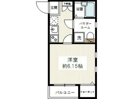 ヴェルト高円寺(1K/1階)の間取り写真