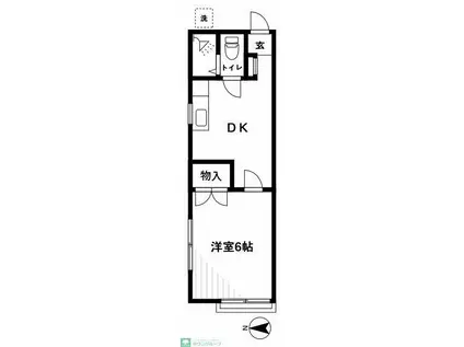 SH メゾンイグレック(1DK/1階)の間取り写真
