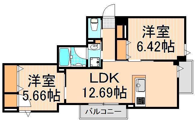 MG.PLAZA(2LDK/3階)の間取り写真