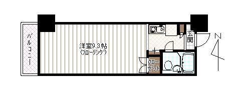 アペックス開発(ワンルーム/3階)の間取り写真