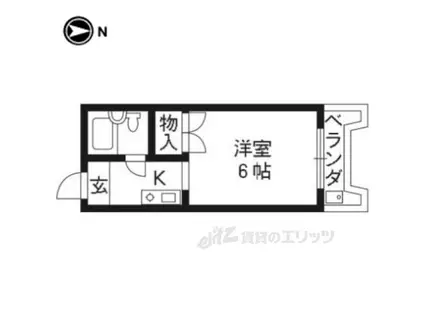 メゾン・ド・ジュネス(1K/1階)の間取り写真