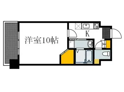 STプレシャス上東雲(1K/14階)の間取り写真