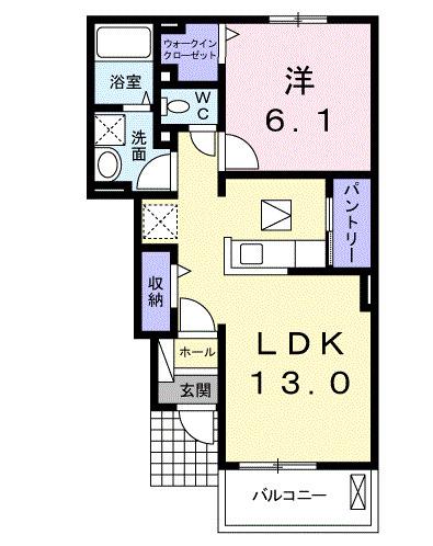 メゾン・ナンジョー(1LDK/1階)の間取り写真
