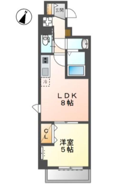京急本線 梅屋敷駅(東京) 徒歩10分 3階建 築5年(1LDK/2階)の間取り写真