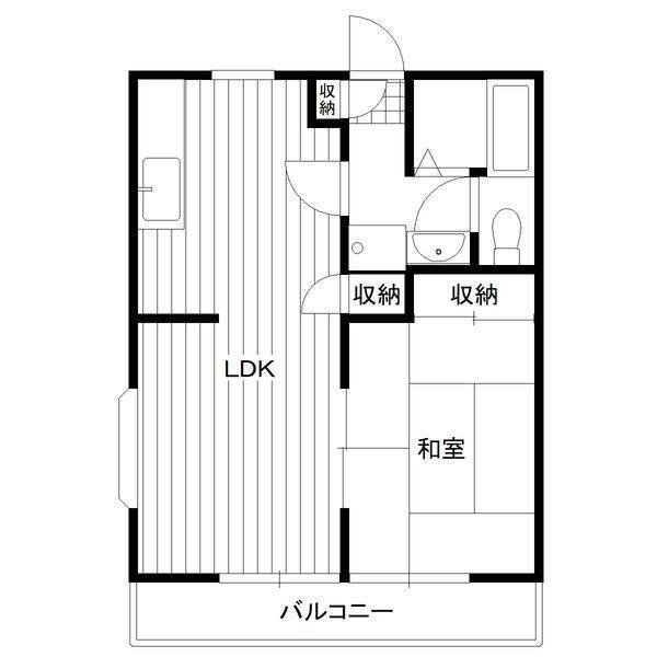 BEEコート大宮II(1LDK/2階)の間取り写真