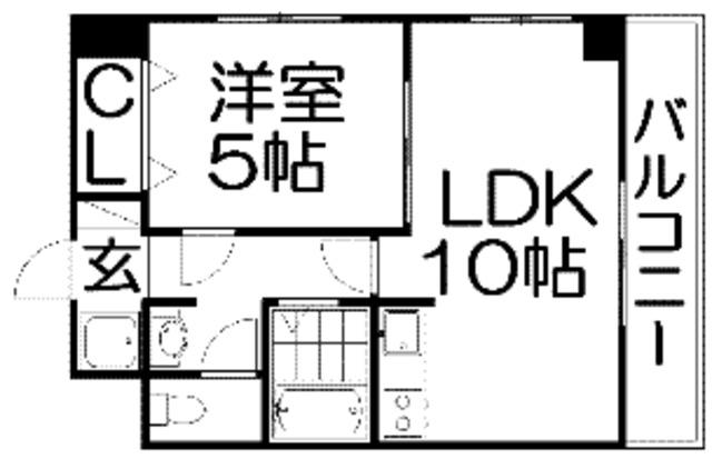 MPLAZA香里壱番館(1LDK/3階)の間取り写真