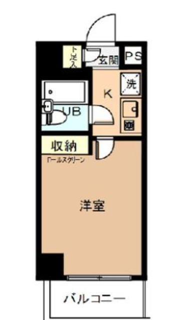 ジョイフル練馬(1K/1階)の間取り写真