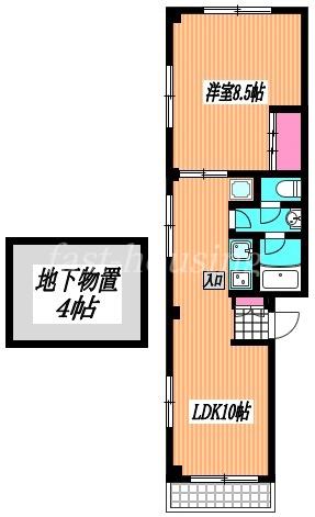 シニア ビレッジ(1LDK/1階)の間取り写真
