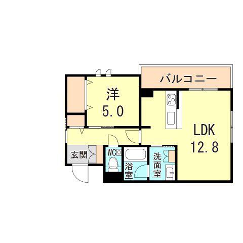 シャーメゾン マーリエII(1LDK/3階)の間取り写真