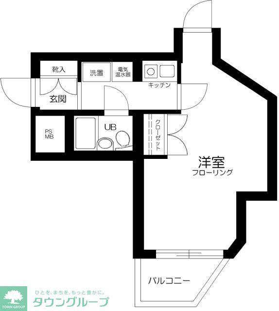 日神パレス桜台第2(1K/1階)の間取り写真