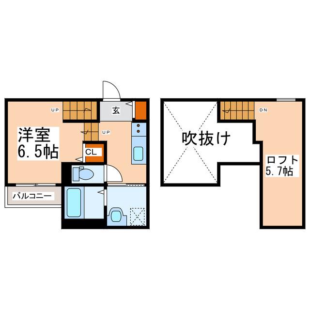 CELESTE八王寺(ワンルーム/1階)の間取り写真