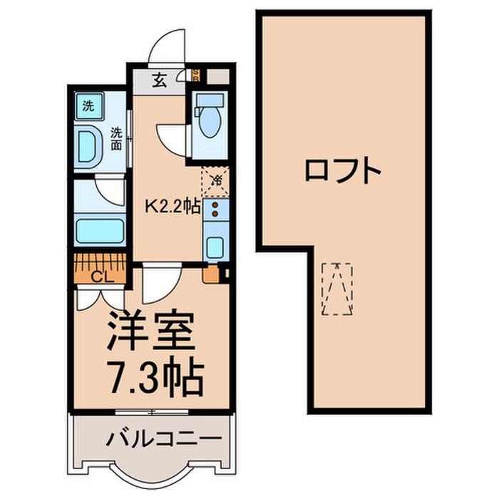 セレス大須(1K/8階)の間取り写真