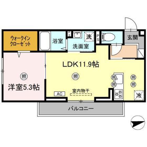 アート・アーリン(1LDK/2階)の間取り写真