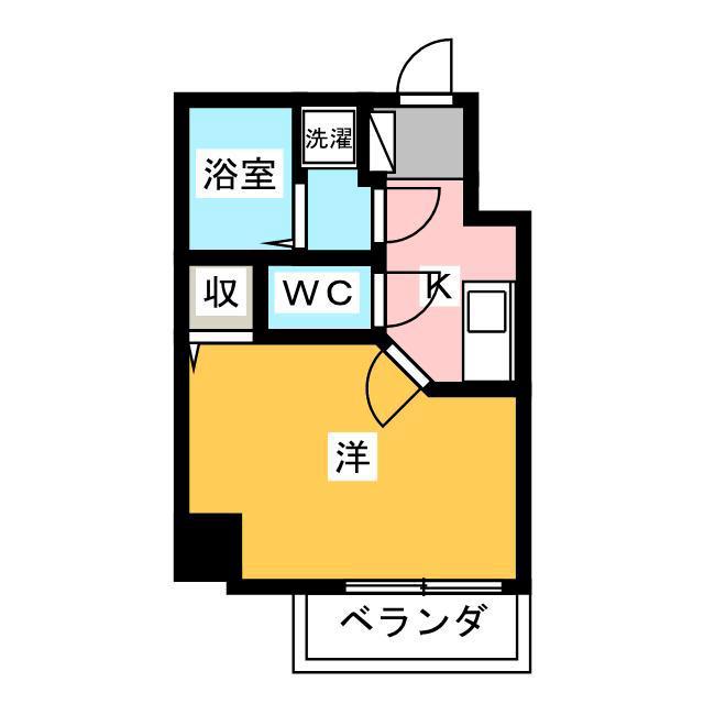 FUTIVAL上石神井駅前通(1K/7階)の間取り写真