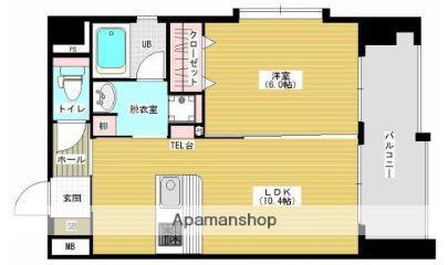 レジデンス光・上之園(1LDK/5階)の間取り写真