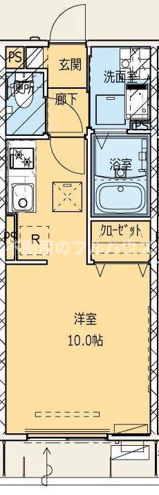 リングセレクト(ワンルーム/3階)の間取り写真