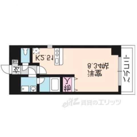エンゼルプラザイースト1(ワンルーム/10階)の間取り写真