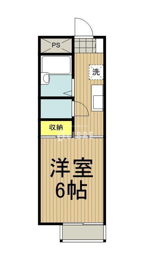 西武国分寺線 鷹の台駅 徒歩7分 1階建 築32年(1K/1階)の間取り写真