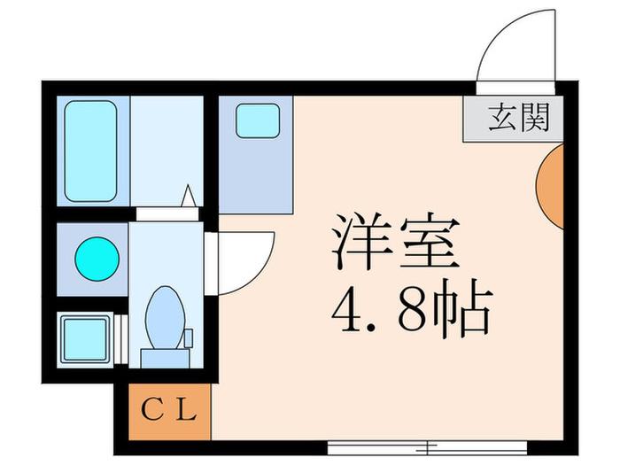 ECLUSE TOGOSHI(ワンルーム/2階)の間取り写真