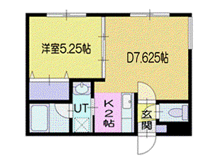 ANNEX(1LDK/3階)の間取り写真