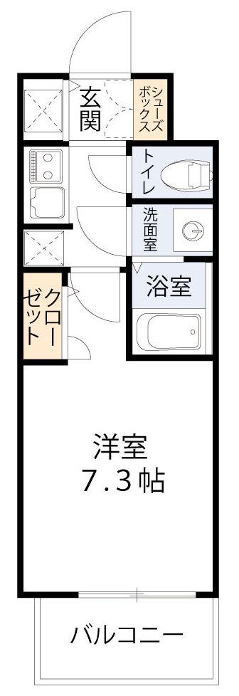 S-RESIDENCE都島ELEGANT(1K/9階)の間取り写真