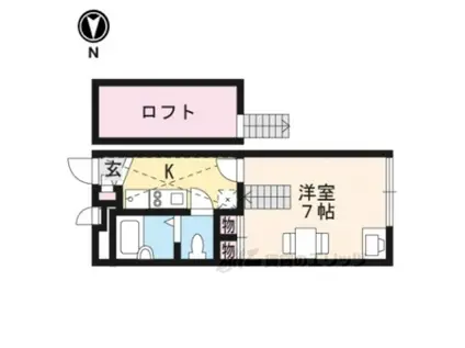 レオパレスサニーコート西村(1K/1階)の間取り写真