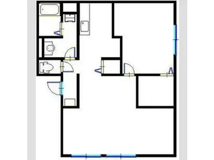 ロイヤルハイツ(2DK/2階)の間取り写真