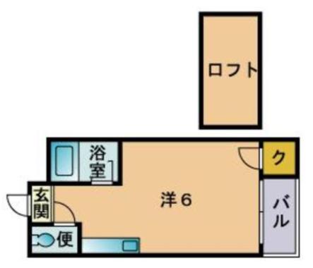 ソフィー21(ワンルーム/1階)の間取り写真